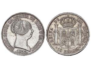 Elisabeth II - 10 Reales. 1853. MADRID. ... 