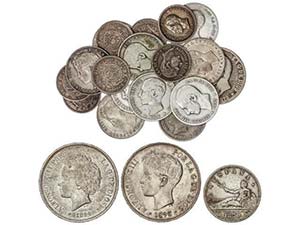Lote 29 monedas 50 Céntimos (11), 1 (14), 2 ... 