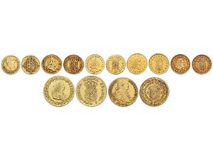 Lote 7 monedas 1/2 (5) y 2 Escudos (2). ... 