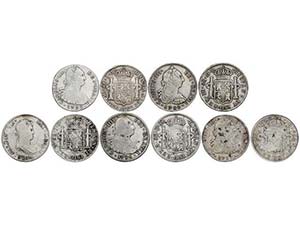 Lote 5 monedas 8 Reales. 1780 a 1814. CARLOS ... 