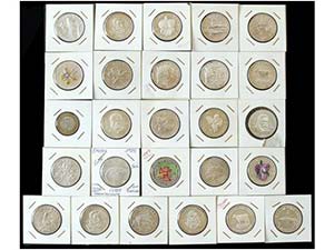 Cuba - Lote 26 monedas 5 Pesos (25)  y 5 ... 