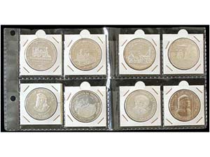 Cuba - Lote 8 monedas 10 Pesos. 1987 y 1988. ... 