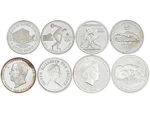 Lote 4 monedas. 1980, 1981, 1998 y 2008. ... 