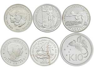 Lote 6 monedas. 1975, 1978, 1981, 1985, 1992 ... 