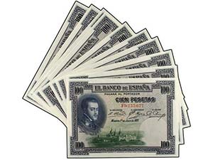 Spanish Banknotes - Lote 10 billetes 100 ... 