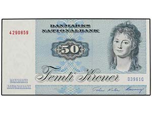 50 Kroner. 1972. DINAMARCA. Engelke Ryberg. ... 