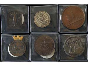 Lote 6 medallas. 1871, 1874, 1884, 1894, ... 