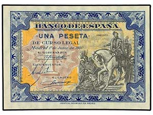 SPANISH BANK NOTES: ESTADO ESPAÑOL - 1 ... 