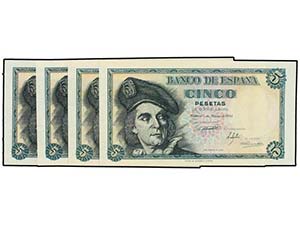 SPANISH BANK NOTES: ESTADO ESPAÑOL - Lote 4 ... 