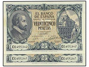 SPANISH BANK NOTES: ESTADO ESPAÑOL - Lote 2 ... 