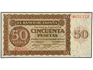 SPANISH BANK NOTES: ESTADO ESPAÑOL - 50 ... 