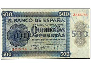 SPANISH BANK NOTES: BANCO DE ESPAÑA - 500 ... 