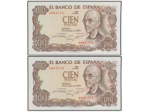 SPANISH BANK NOTES: ESTADO ESPAÑOL - Lote 4 ... 