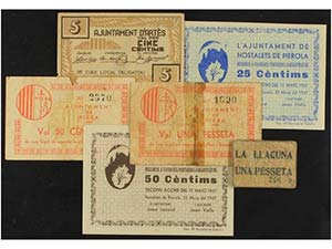 PAPER MONEY OF THE CIVIL WAR: CATALUNYA - ... 