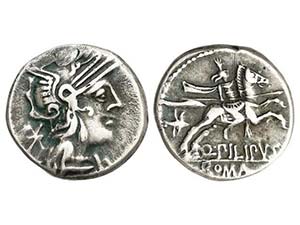 Republic - Denario. 129 a.C. MARCIA-11. Q. ... 