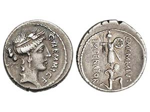 Republic - Denario. 56 a.C. MEMMIA-10. C. ... 