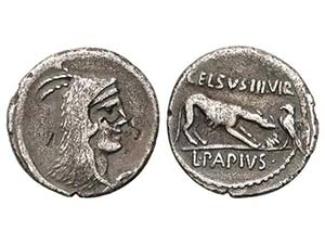 Republic - Denario. 45 a.C. PAPIA-2. L. ... 