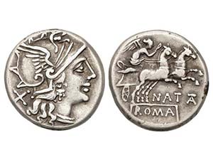 Republic - Denario. 155 a.C. PINARIA-1. ... 
