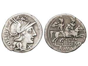 Republic - Denario. 148 a.C. SEMPRONIA-2. L. ... 