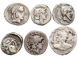 Republic - Lote 11 monedas Denario. AELIA, ... 