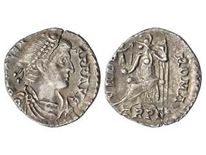 Empire - Siliqua. Acuñada el 367-375 d.C. ... 