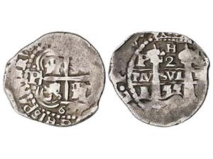Philip IV - 2 Reales. 1655. POTOSÍ. E. ... 