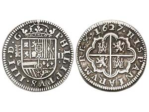 Philip IV - 2 Reales. 1627. SEGOVIA. P. 4,98 ... 