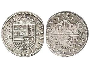Philip IV - 2 Reales. 1652. SEGOVIA. BR ... 