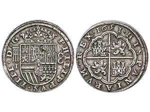 Philip IV - 8 Reales. 1651/31. SEGOVIA. I. ... 