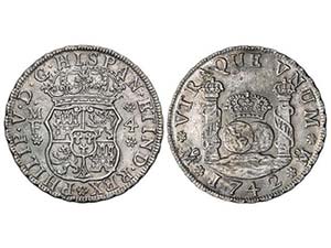 Philip V - 4 Reales. 1742. MÉXICO. M.F. ... 