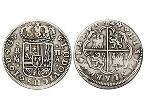 Louis I - 2 Reales. 1724. MADRID. A. 4,53 ... 