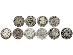 Charles III - Lote 5 monedas 1/2 Real. 1773, ... 