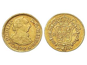 Charles III - 1/2 Escudo. 1775/4. MADRID. ... 