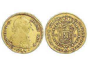 Charles III - 2 Escudos. 1785/4. POPAYÁN. ... 