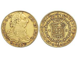 Charles III - 4 Escudos. 1787. MADRID. D.V. ... 