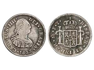 Charles IV - 1/2 Real. 1803. MÉXICO. F.T. ... 