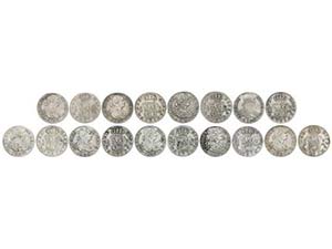 Charles IV - Lote 9 monedas 2 Reales. 1792, ... 