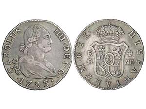 Charles IV - 4 Reales. 1793. MADRID. M.F. ... 