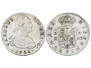 Charles IV - 4 Reales. 1796. MADRID. M.F. ... 