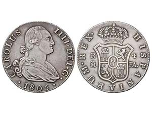 Charles IV - 4 Reales. 1805/795. MADRID. ... 