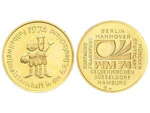 Germany - Medalla Mudial de Fútbol. 1974. ... 