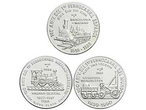 Cuba - Lote 3 monedas 10 Pesos. 1988. AR. ... 