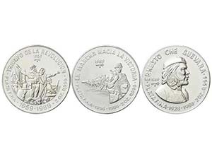 Cuba - Serie 3 monedas 20 Pesos. 1989. AR. ... 