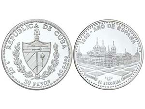 Cuba - 50 Pesos. 1992. 155,44 grs. AR. Año ... 