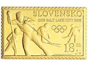 Slovakia - Plaqueta en forma de sello. 2002. ... 