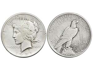 United States of America - 1 Dólar. 1921. ... 