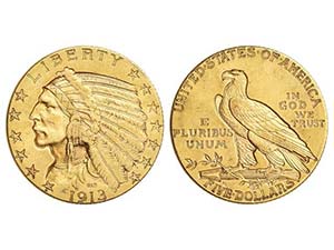 United States of America - 5 Dólares. 1913. ... 
