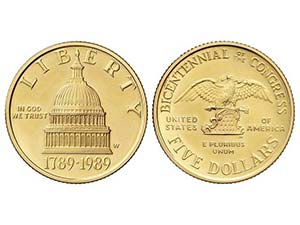 United States of America - 5 Dólares. ... 