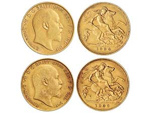 Great Britain - Lote 2 monedas 1/2 Soberano. ... 