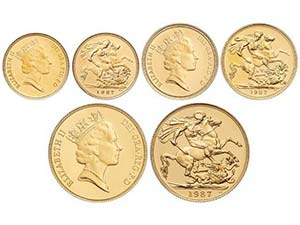 Great Britain - Set 3 monedas 1/2, 1  ... 